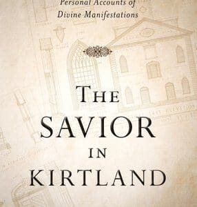 A book cover with the title of the savior in kirtland.