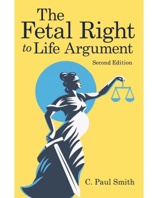 A book cover with an image of lady justice holding the scales.