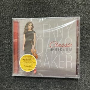 A cd case with the cover of a woman holding a violin.