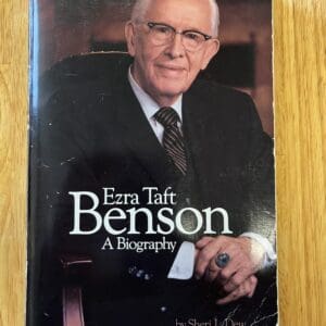 A book cover of ezra taft benson.